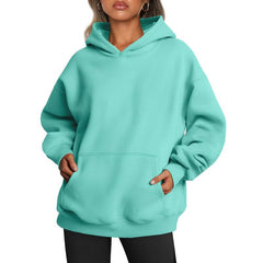 Long Sleeve Pocket Hoodies Fleece Sweatshirts Oversized Pullover