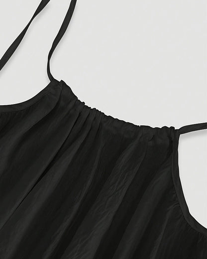 Women’s Solid Color Backless Slip Dress