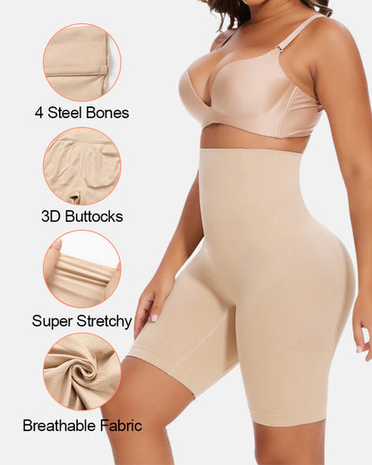High Waisted Body Shaper Shorts
