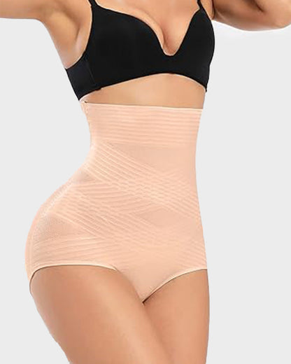 Women's Slim Cross Design High Waist & Hip Lift Body Shapwear