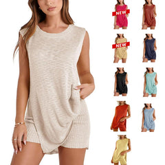 2 Piece Summer Sweater Set Trendy Beach Vacation Sets
