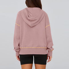 Women's Hooded Sweatshirts Long Sleeve Half Zip Pullover