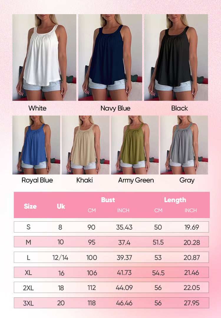 Strapless Pleated Solid Color Tank-top