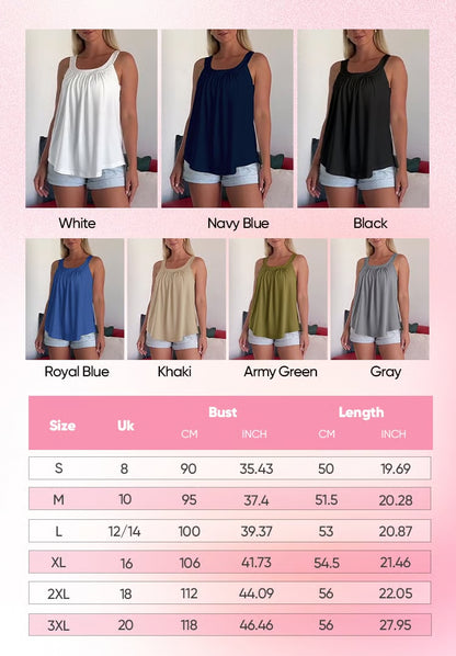 Strapless Pleated Solid Color Tank-top