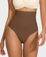 High Waist Tummy Control Thong Panty (2 Pack)