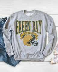 PLUS SIZE Hometown Pullover City Football Retro Sweatshirt