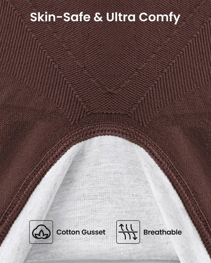 Open Back Tummy Control Butt Lifter Back Support Scrunch Postpartum Bodysuit