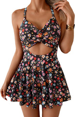 One Piece Skirt Swimsuit Tummy Control Bathing Suits