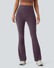 High Waisted Tummy Control Pocket Shaping Yoga Bootcut Leggings