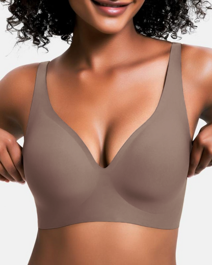 Wireless Womens Push Up Deep V Everyday Bras