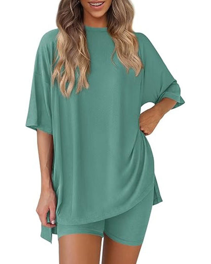 Oversized Womens 2 Piece Sets Summer Outfits 2025