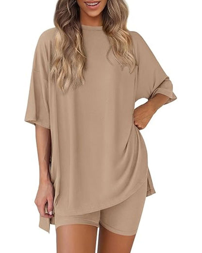 Oversized Womens 2 Piece Sets Summer Outfits 2025