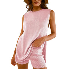 2 Piece Summer Sweater Set Trendy Beach Vacation Sets