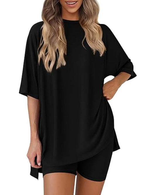 Oversized Womens 2 Piece Sets Summer Outfits 2025