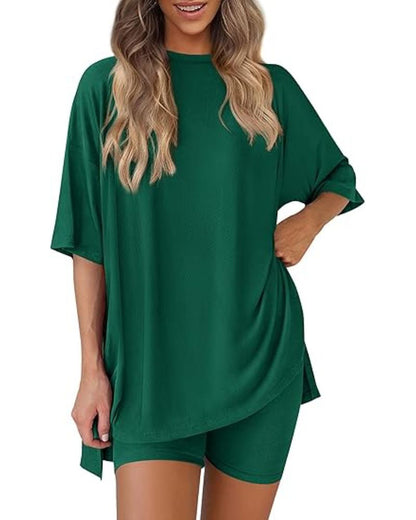 Oversized Womens 2 Piece Sets Summer Outfits 2025