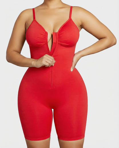 Tummy Control Bodysuits Zip-Up Ultra Stretch Shapewear