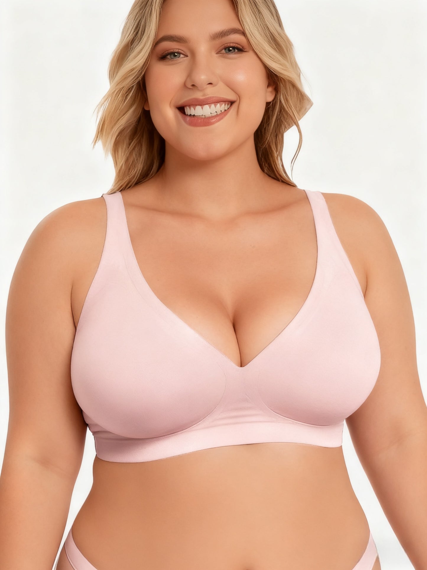 🔥BUY 1 GET 2ND 50% OFF🔥Seamless Deep V Push-Up Wireless Bra