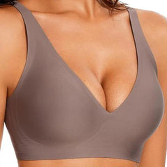 Seamless DeepVPush-Up Wireless Bra
