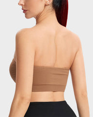 Strapless Bras Non-Slip Silicone Padded Bandeau Bra(2 Pack)
