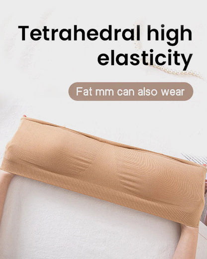 Strapless Bras Non-Slip Silicone Padded Bandeau Bra(2 Pack)