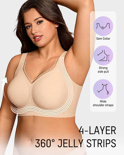 🔥Buy 2 Get 1 Free🔥Comfortable Wireless Full Coverage Jelly Smoothing Bra