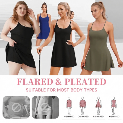 Athletic Dress with Unique Built-in Shorts