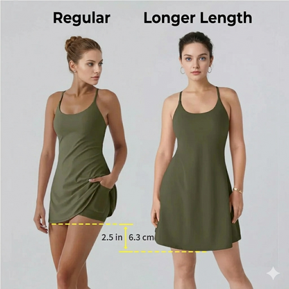 Athletic Dress with Unique Built-in Shorts