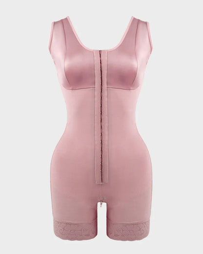 Plus Size Tummy Control Full Shapewear Butt Lifter with Zipper Crotch