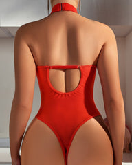 Women's Floral Embroidery See-Through Sexy Lingerie