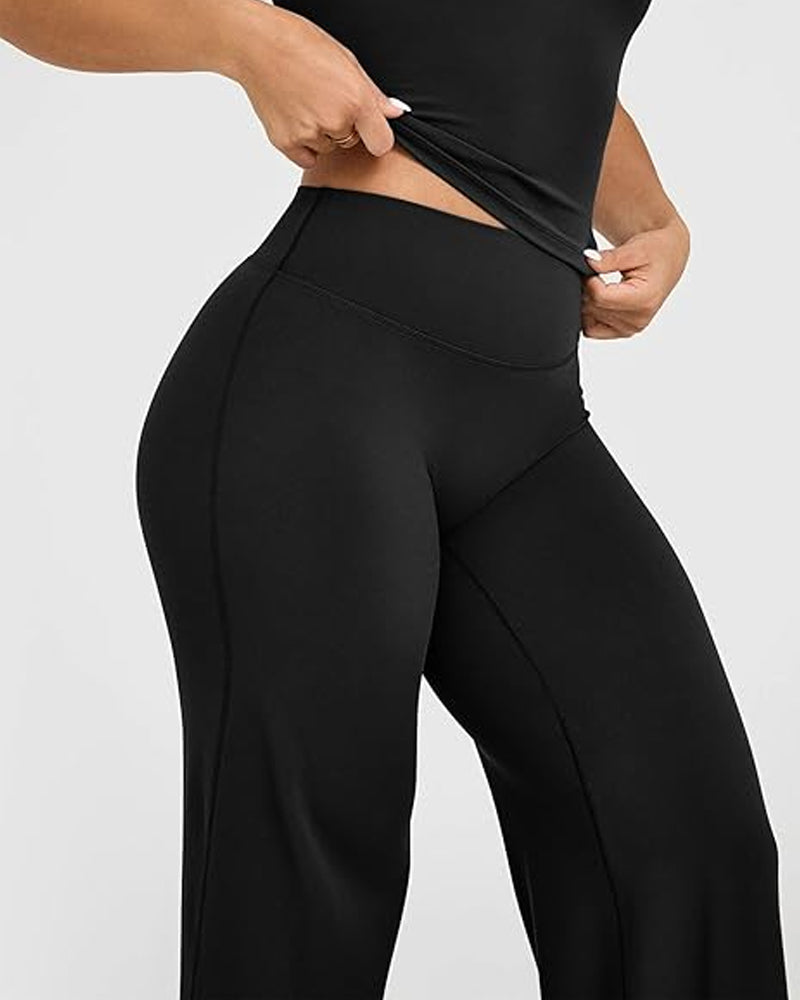 High Waist Stretch Casual Soft Straight Leg Pants