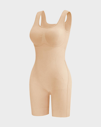 Open Back Tummy Control Butt Lifter Back Support Scrunch Postpartum Bodysuit