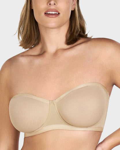 🔥Buy 1 Get 2nd 50% Off🔥Strapless Mesh Underwire Balconette Bra