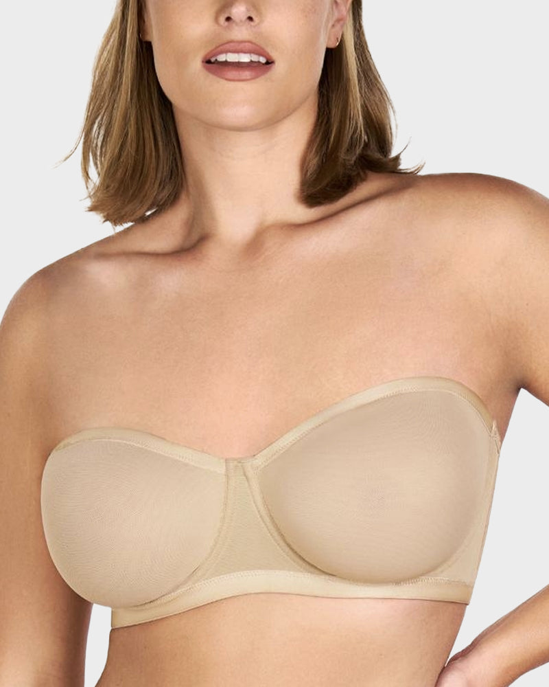 🔥Buy 1 Get 2nd 50% Off🔥Strapless Mesh Underwire Balconette Bra