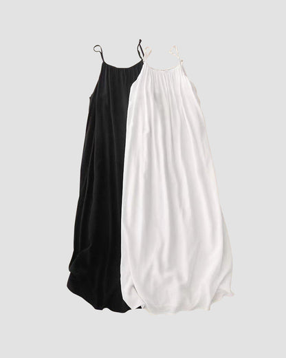 Women’s Solid Color Backless Slip Dress