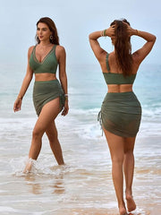Slimming Mesh Sheer Tummy Control Bikini Set