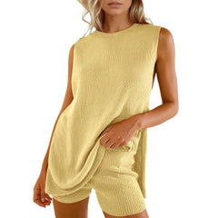 2 Piece Summer Sweater Set Trendy Beach Vacation Sets