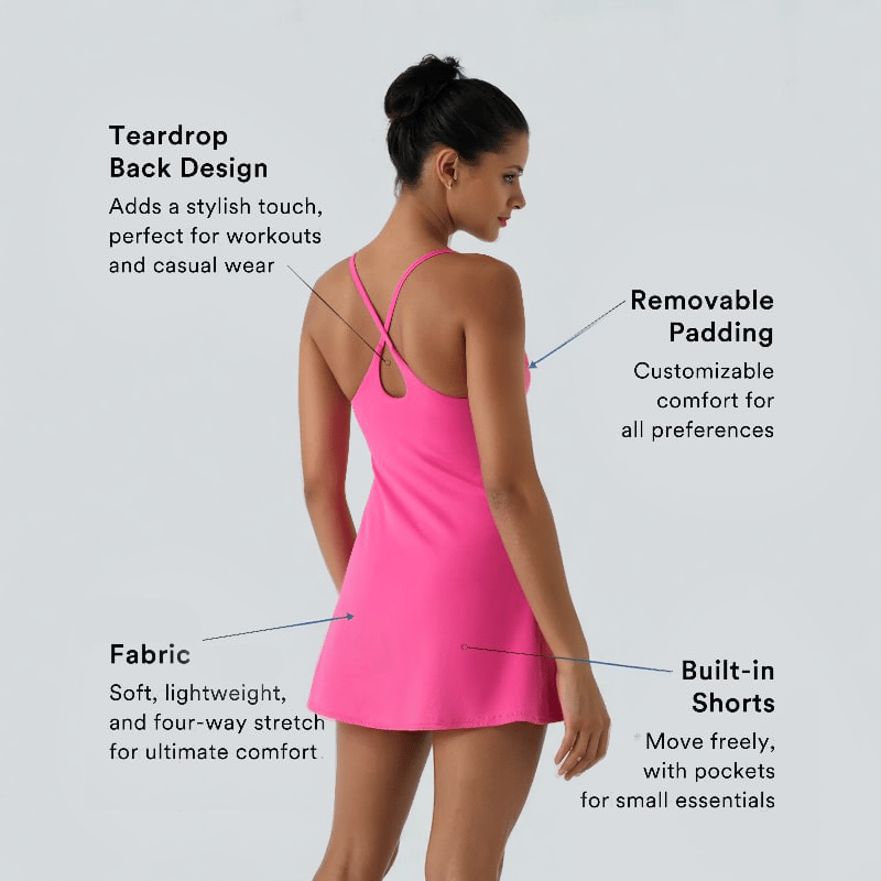Athletic Dress with Unique Built-in Shorts