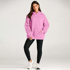 Long Sleeve Pocket Hoodies Fleece Sweatshirts Oversized Pullover