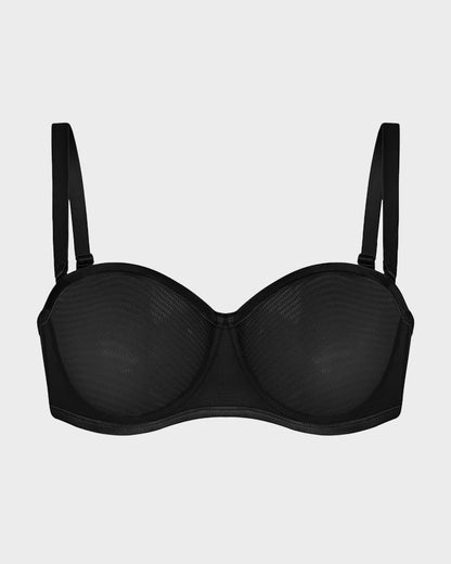 🔥Buy 1 Get 2nd 50% Off🔥Strapless Mesh Underwire Balconette Bra