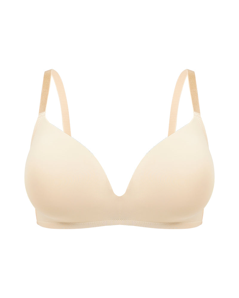 Seamless One-Piece Molded Wireless Bra