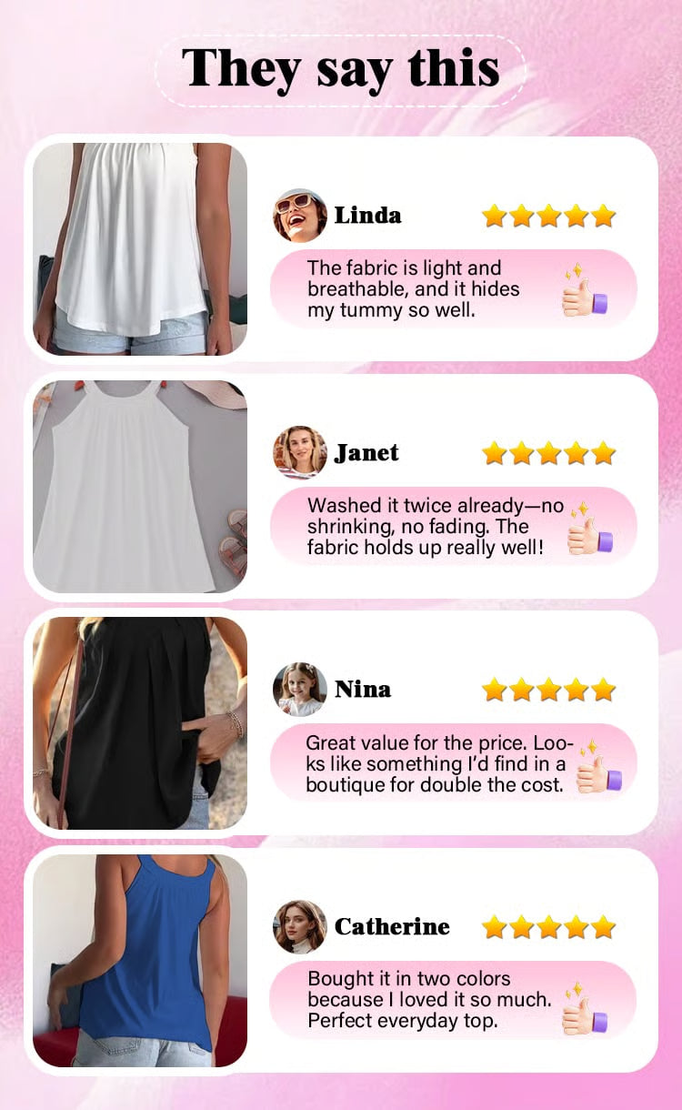 Strapless Pleated Solid Color Tank-top
