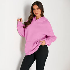 Long Sleeve Pocket Hoodies Fleece Sweatshirts Oversized Pullover