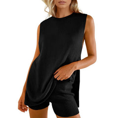 2 Piece Summer Sweater Set Trendy Beach Vacation Sets