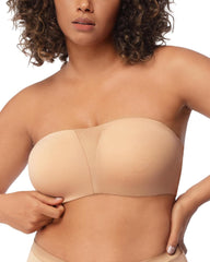 2025 Hot Plus Size Full Coverage Non-slip Underwire Strapless Bras