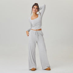 Women's Slouchy Stripe Cozy Two Piece Outfits
