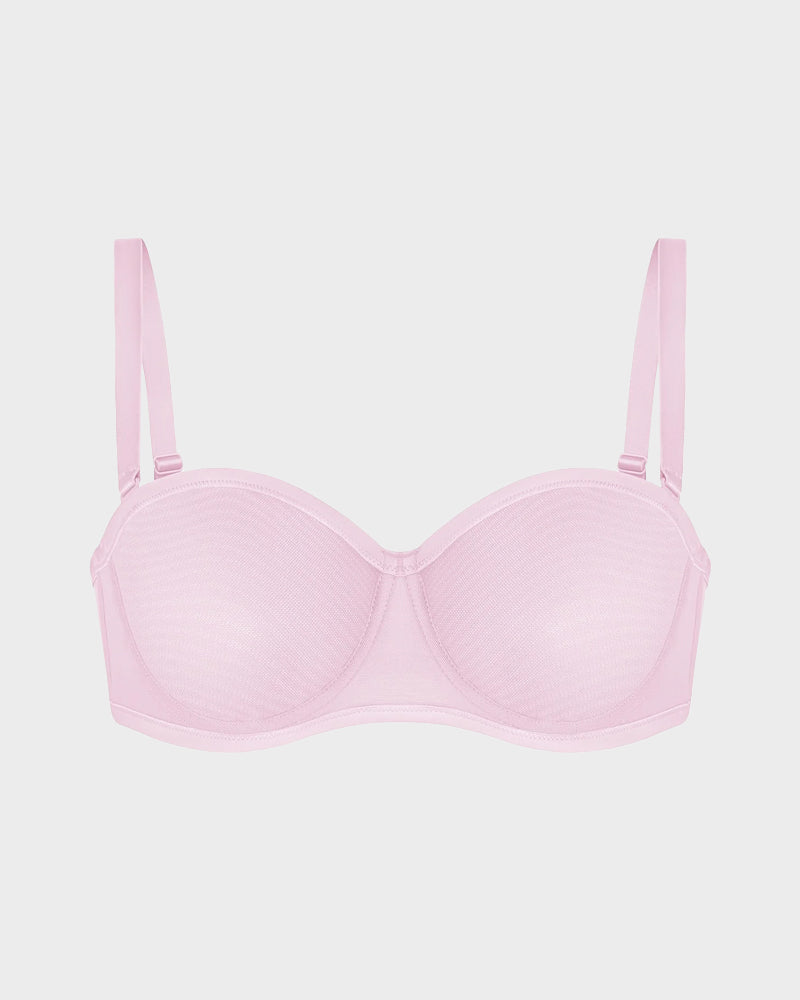 🔥Buy 1 Get 2nd 50% Off🔥Strapless Mesh Underwire Balconette Bra