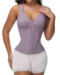 Extreme Latex Corset Waist Vest With Bra