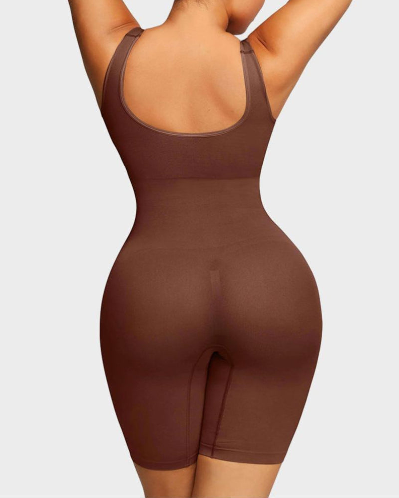 Seamless Sculpting Mid Thigh Bodysuit