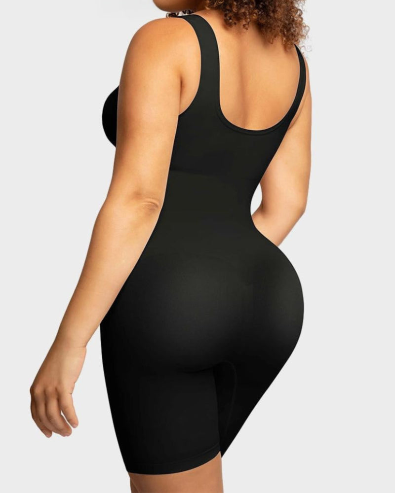 Seamless Sculpting Mid Thigh Bodysuit