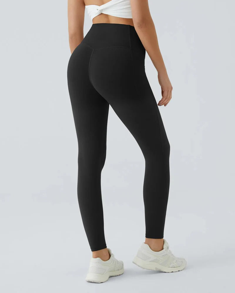 （2 Pack）High Waisted Butt Lifting Tummy Control Side Pocket Shaping Training Leggings
